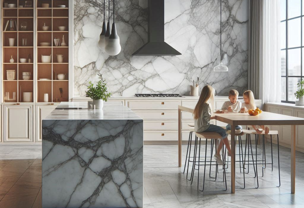 قیمت سنگ مرمر روی کابینت