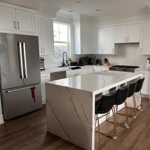 صفحه کابینت طرح سنگ سفید