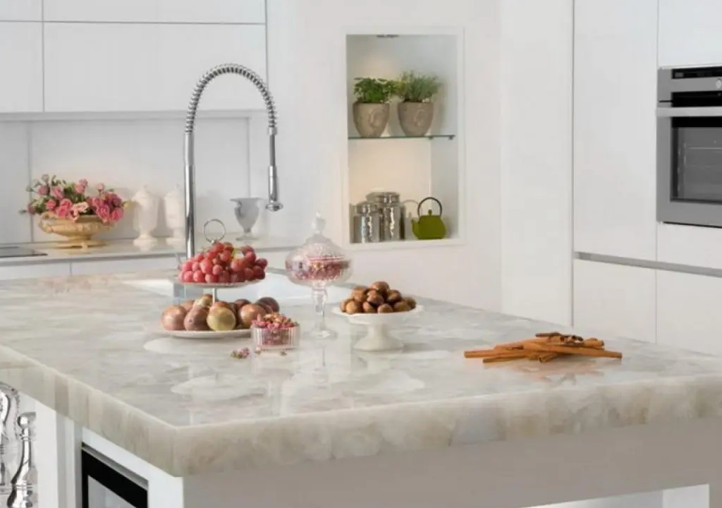 تمیز کردن سنگ صفحه کابینت